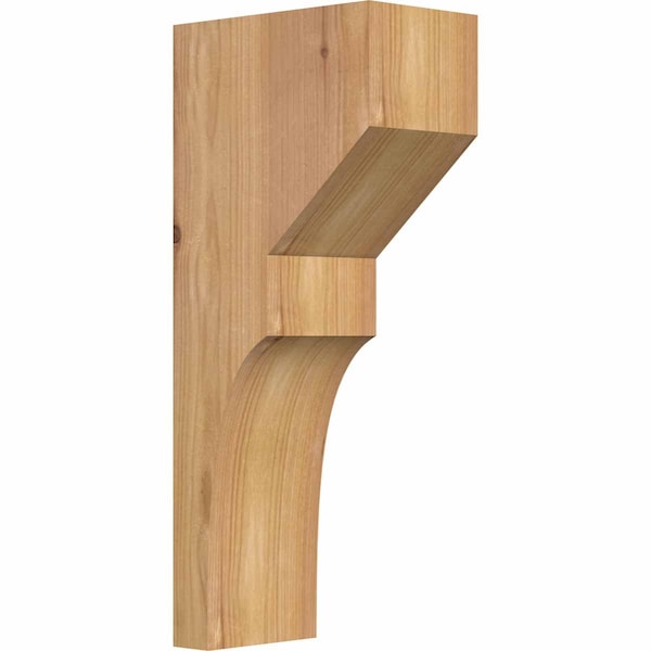 Ekena Millwork Monterey Smooth Corbel, Western Red Cedar, 3 1/2"W x 6"D x 14"H COR04X06X14MON00SWR - main